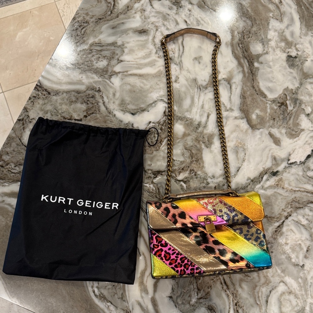 Kurt Geiger NWOT Vibrant Print Shoulder Bag - Picture 13 of 14